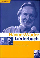 Umschlag des Notenbuchs Hannes Wader Lieder